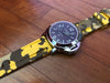 24mm Bumblebee Camo rubber strap - StrapMeister