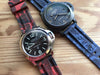 Cheap best Red camouflage rubber strap for Panerai - StrapMeister