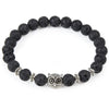 Owl Head Bracelet with Natural Stone - StrapMeister
