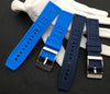 Blue & Black Breitling rubber strap