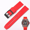 22mm & 24mm Breitling style rubber strap - Strapmeister - StrapMeister