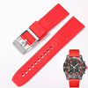 Soft Natural Silicone Rubber Band 22mm 24mm For Breitling Navitimer Avenger Waterproof Watch straps 