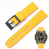 22mm & 24mm Breitling style rubber strap - Strapmeister