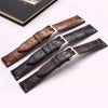 Matte Crocodile Grain Leather Strap - StrapMeister