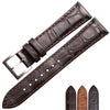 Matte Crocodile Grain Leather Strap - StrapMeister