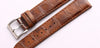 Matte Crocodile Grain Leather Strap - StrapMeister