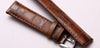 Matte Crocodile Grain Leather Strap - StrapMeister