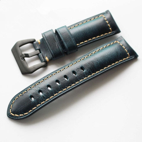 Panerai-style  Italian Vintage Oiled Strap - StrapMeister