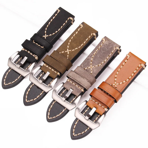 Cross stitch vintage strap for Panerai - StrapMeister