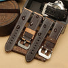 Panerai-style Suede Leather Strap - StrapMeister