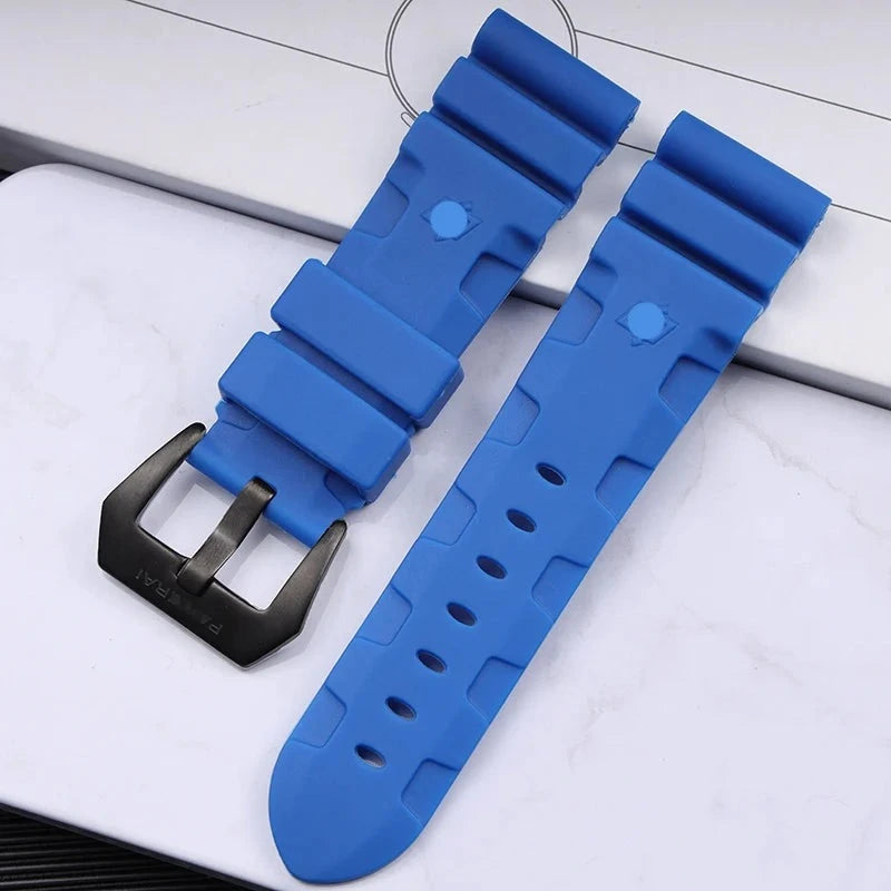 Panerai replacement divers rubber strap-free shipping - StrapMeister