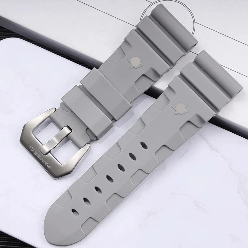 Panerai replacement divers rubber strap-free shipping - StrapMeister