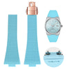 Fluoro Rubber Watch strap For Tissot PRX Super player T137.407/410