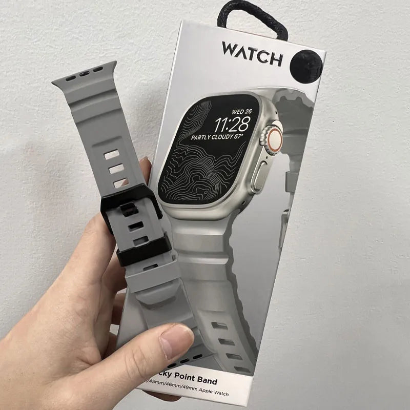 Silicone Strap for Apple Watch series 1-10