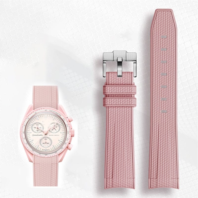 Strapmeister Rubber strap for Omega swatch and Omega ref-310.30 42.50 01.002 - StrapMeister
