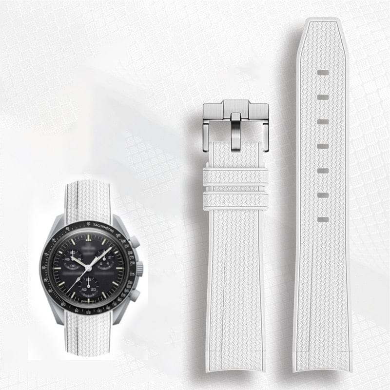 Strapmeister Rubber strap for Omega swatch and Omega ref-310.30 42.50 01.002 - StrapMeister