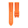 Vulcanized Panerai-style White Rubber Strap-Strapmeister