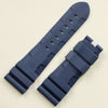 This is a Panerai Submersible replacement Rubber strap in dark blue without clasp or buckle by StrapMeister 