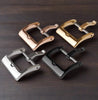 This is a Matte finish AVIATOR STYLE TANG BUCKLE. Solid Buckle. Metal Watch Band Buckles. Stainless Steel Pin Buckle in 16mm 18mm 20mm 22mm 24mm. Sourced by Strapmeister