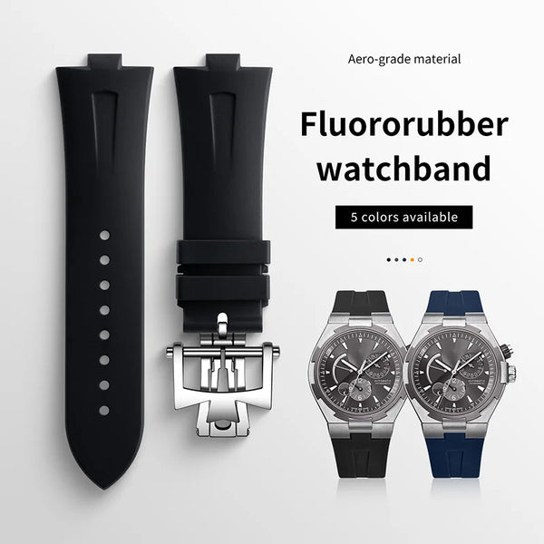 Vulcanized Rubber Watchband For Vacheron Constantin