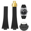 Fluoro Rubber Watch strap For Tissot PRX Super player T137.407/410
