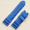 This is a Panerai Submersible replacement Rubber strap in blue without clasp or buckle by StrapMeister 