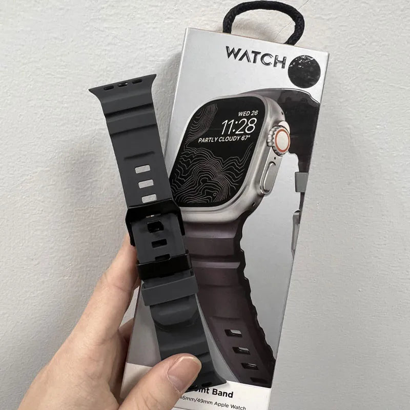 Silicone Strap for Apple Watch series 1-10