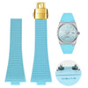 Fluoro Rubber Watch strap For Tissot PRX Super player T137.407/410