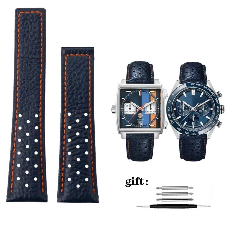 Tag heuer Monaco style Leather Strap