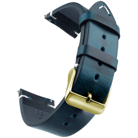 Wax Leather With Quick Release Watch Straps, for Samsung, Seiko, Oris, Citizen Watches