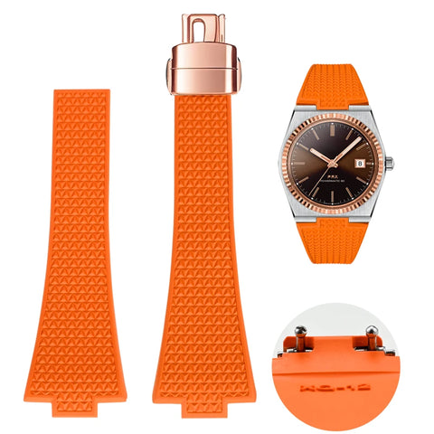 Fluoro Rubber Watch strap For Tissot PRX Super player T137.407/410