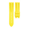 Vulcanized Panerai-style White Rubber Strap-Strapmeister
