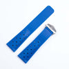 Blue Tag Heuer F1  Rubber Straps  with silver clasp