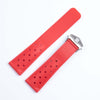 An Orange Tag Heuer F1  Rubber Straps  with a beautiful polished silver clasp