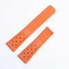 An Orange Tag Heuer F1  Rubber Straps  without a clasp