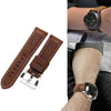 Dark brown Vintage Suede Panerai style leather strap