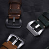 Showing zoom in view of Vintage Suede Panerai style leather strap