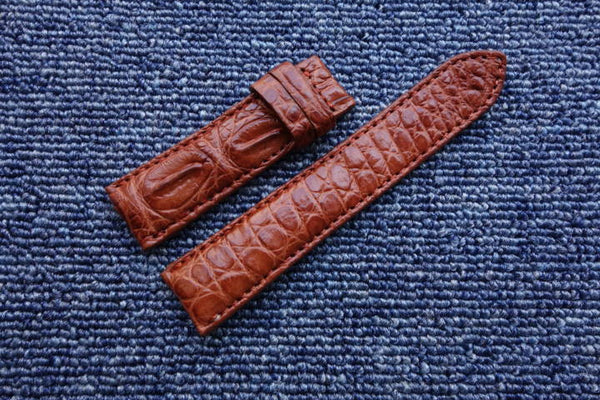 CROCODILE LEATHER WATCH STRAP 22mm - StrapMeister