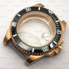 40mm Bronze PVD submariner Style Case - StrapMeister