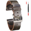 Hemsut Military style Leather Strap - StrapMeister