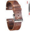 Hemsut Military style Leather Strap - StrapMeister