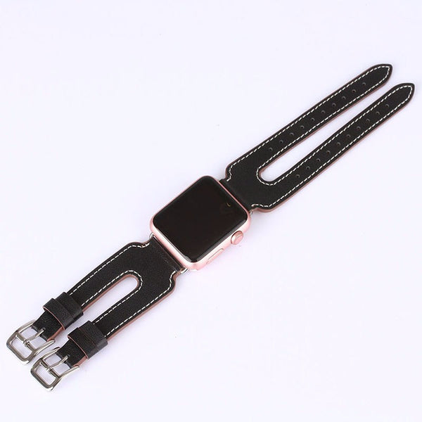 Stylish Double leather strap for Iwatch - StrapMeister