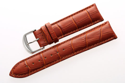 Leather Crocodile Grain Strap-Strapmeister - StrapMeister