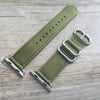 Apple/Iwatch olive green Zulu strap - StrapMeister