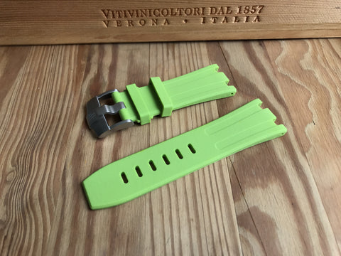 Audemars Piguet Green rubber strap - StrapMeister