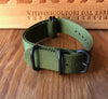 Olive Green Zulu ballistic nylon Strap-strapmeister - StrapMeister