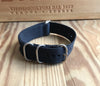 Zulu Black ballistic nylon strap /SS steel rings-Strapmeister - StrapMeister