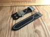 Panerai olive green cross stitch vintage strap-strapmeister - StrapMeister