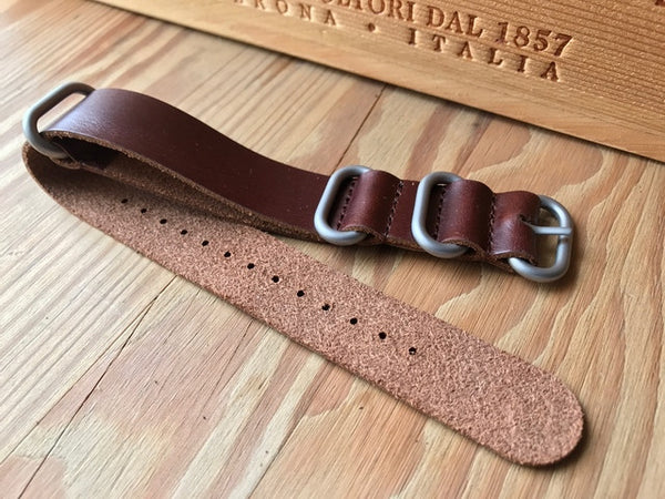 G10 Genuine Leather Zulu strap - StrapMeister