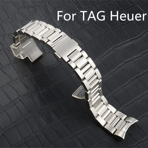 22mm Full stainless steel bracelet for Tag Heuer - StrapMeister